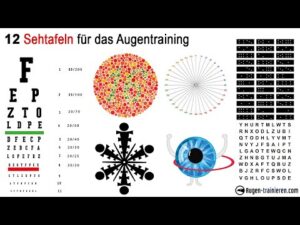 Gesunde Augen Sehkraft Sehtafeln Zum Augen Trainieren